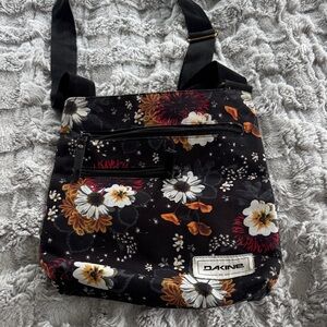 Dakine Black Floral Crossbody Bag